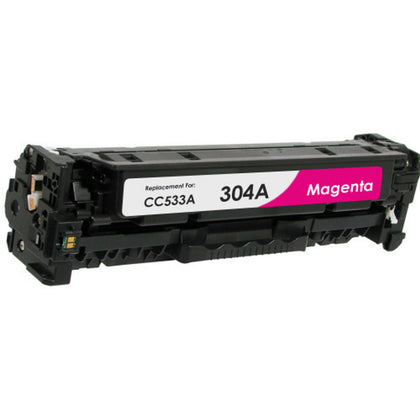 CC533A (304A) / CE413A / CF383A / CRG118/718 Magenta Toner Cartridge Compatible for HP CP2025, CM2320, M476, Canon 118, 2800 pages