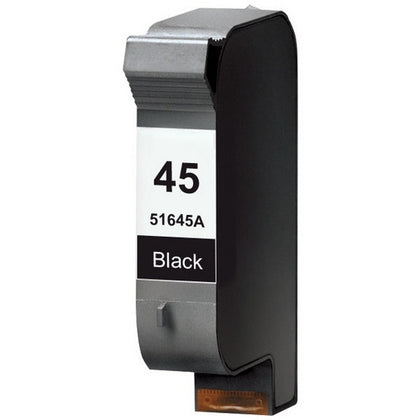 HP 45 black compatible ink cartridge for Deskjet printers