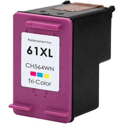 Compatible HP 61XL Tri-Color Ink Cartridge 300 pages for Deskjet 1000, 1050, 2050, 3000, 3050