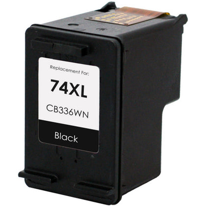 Compatible HP 74XL Black Ink Cartridge, 750 pages, for OfficeJet J5700, J5725, J5730 printers.