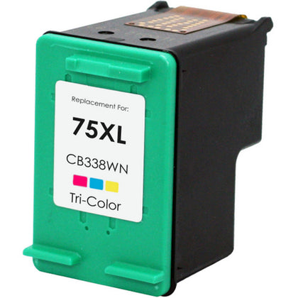 Compatible HP 75 Tri-Color Ink Cartridge, 170 pages, for OfficeJet J5700, J5725, J5730 printers.