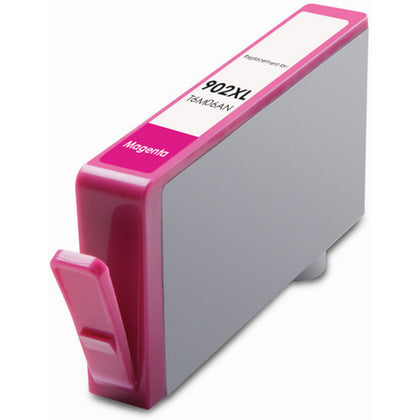 Compatible HP 902XL Magenta Ink Cartridge – high-yield 825-page replacement for HP OfficeJet Pro 6950, 6968, 6978 printers.
