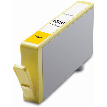 Compatible HP 902XL Yellow Ink Cartridge – high-yield 825-page replacement for HP OfficeJet Pro 6950, 6968, 6978 printers.