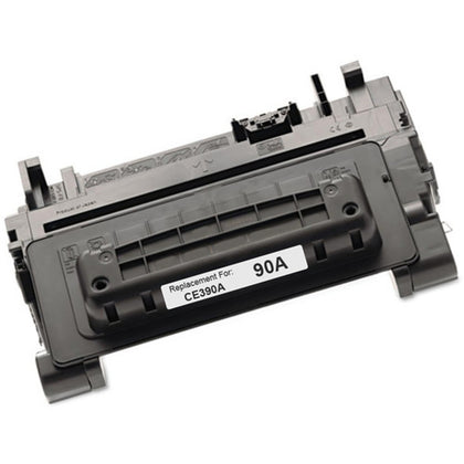 CE390A black toner cartridge compatible with HP M4555f, M4555h, M601dn, M602dn/n/x, M603dn/n/xh printers, high-yield 10,000 pages.