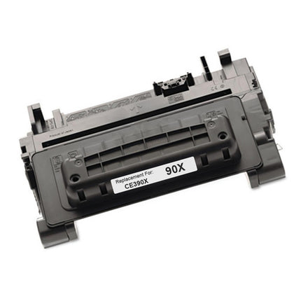 CE390X black toner cartridge compatible with HP M4555f, M4555h, M601dn, M602dn/n/x, M603dn/n/xh printers, high-yield 24,000 pages.