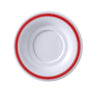 Yanco Saucer HS-9303 Thanks to the durable melamine material that has an unbreakable and heavy-duty structure, this saucer is a reliable option for your food-serving establishment. They are also NSF listed, which makes them safe for personal or commercial usage. These saucers are non-toxic. The melamine material of the saucer is BPA free, so it doesn't contain any harmful substances.