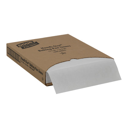 Dixie 16.38 x 12.19 Inch White Handi-Size Standard Release Greaseproof Paper Pan Liner