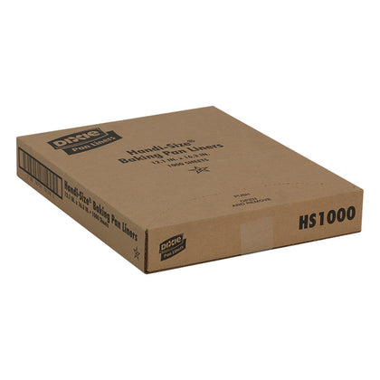 Dixie 16.38 x 12.19 Inch White Handi-Size Standard Release Greaseproof Paper Pan Liner