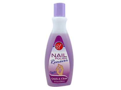 U Nail Polish Remover is designed for fast and effective polish removal without compromising nail health. This professional-grade formula gently eliminates even stubborn nail polish while helping maintain the strength and natural appearance of your nails. Ideal for everyday use, it ensures a clean finish without causing dryness or brittleness.