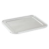 Durable Half-Size Aluminum Pan Lid, Secure Fit for Baking, Roasting, Catering, and Food Storage