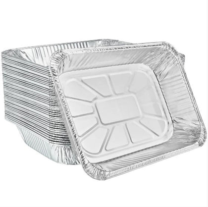Half Size Medium Aluminum Deep Pan for baking, roasting, and serving meals. Durable, heavy-duty, and ideal for cooking and catering events.