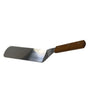 Hamburger turner with wooden handle, perfect for grilling, flipping burgers, and precision cooking.