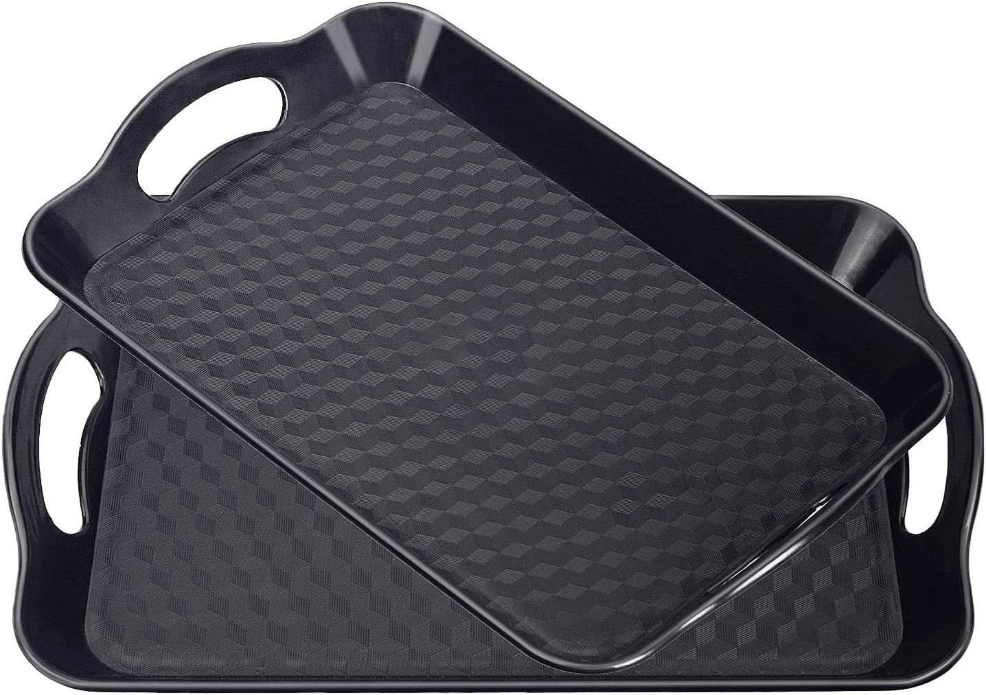 Handled deep rectangular tray 17 1/2