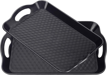 Handled deep rectangular tray 17 1/2