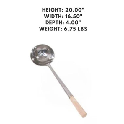 Set of 12 medium handmade stainless steel ladles, perfect for serving soups, sauces, and stews.