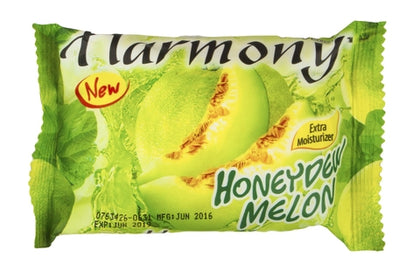 Harmony Fruity Refreshing Soap Honeydew Melon 70g bar in green packaging

