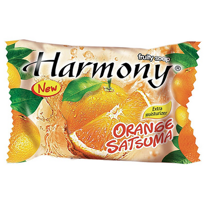 Harmony Fruity Refreshing Soap Orange Satsuma 70g bar in citrus packaging

