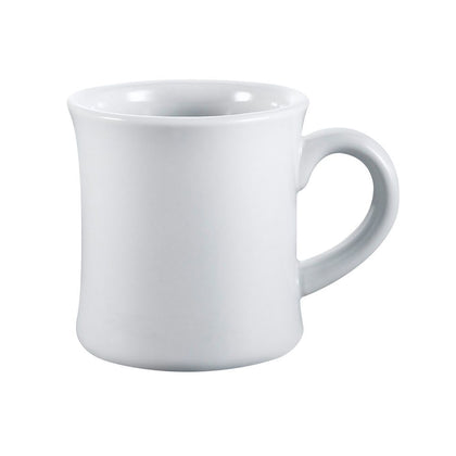 Hartford 7.5oz mug, 3 1/4-inch durable coffee mug, heat-retaining ceramic tea mug, espresso cup, chip-resistant drinkware, stackable restaurant-quality coffee cup, ergonomic handle
