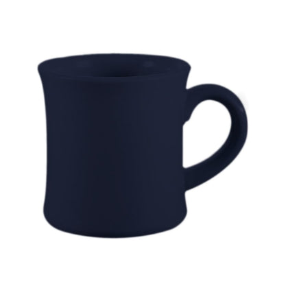 Hartford Cobalt Blue 7.5oz mug, 3 1/4-inch durable coffee mug, heat-retaining ceramic cup, espresso and tea mug, chip-resistant blue drinkware, stackable restaurant-quality coffee cup