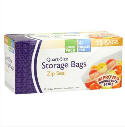 Heavy duty plastic zip seal storage bags with durable, leak-proof design. Ideal for food storage, organizing small items, and packing essentials. Strong zip closure to prevent spills and keep contents fresh.