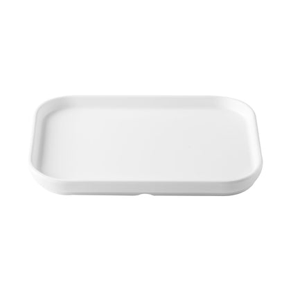 Hudson Rectangular Straight-Side Platter Matte White 8