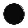 Hudson Round Straight Side Plate Matte Black 10-7/8