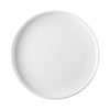 Hudson Round Straight Side Plate Matte White 10-7/8