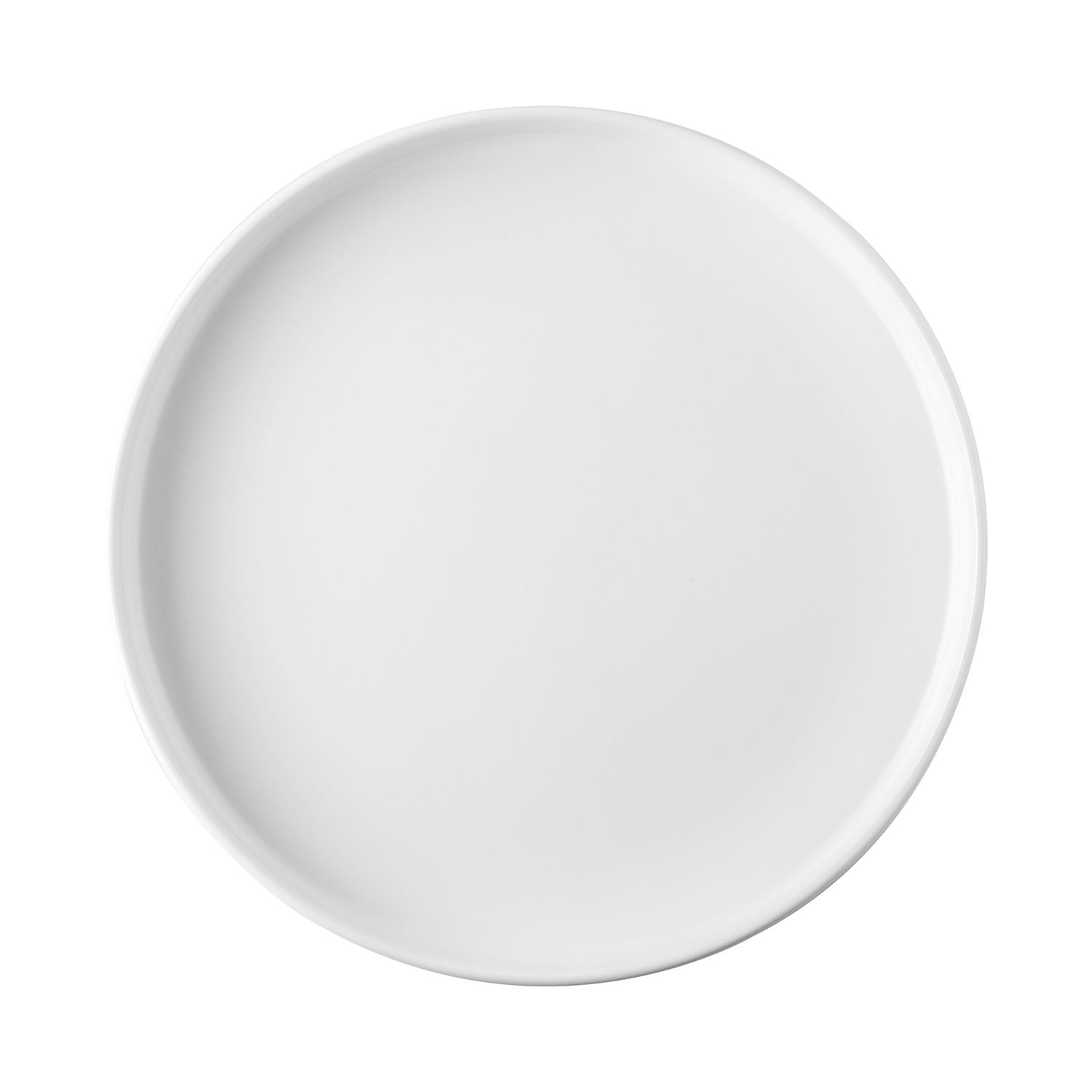 Hudson Round Straight Side Plate Matte White 9-7/8