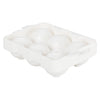 ICCP-6W 6 compartments White Plastic Ice cube tray