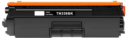 TN339 Black toner cartridge compatible with Brother printers, prints up to 6000 pages, fits HL-L9200CDWT, HL-L9200CDW, MFC-L9550CDW models.