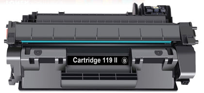 Canon 119 II black toner cartridge, compatible with imageCLASS MF5850dn, MF5880dn, MF5950dw, MF5960dn, LBP6300dn, LBP6650dn, prints up to 6400 pages.