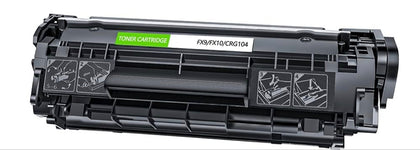 Canon C104/FX-9/FX-10 black toner cartridge, compatible with FAXPHONE L120, ImageClass MF4150, MF4270, MF4690, prints up to 2000 pages.