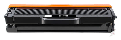331-7335 black toner cartridge compatible with Dell B1160 and B1160W, prints up to 1500 pages with sharp, professional-quality text