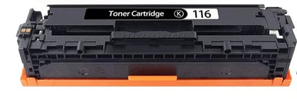 CRG 116/716 CB540 black toner cartridge compatible with Dell, Canon MF8050cn, and HP printers, 2200 pages yield.