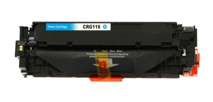 CRG 116/716 Cyan toner cartridge compatible with Dell, Canon MF8050cn, and HP CB540 printers, 1400 pages yield.