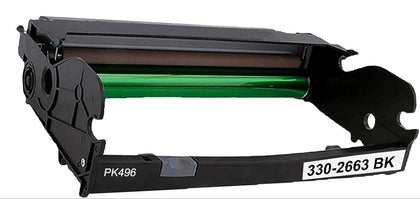 330-2663 compatible black drum unit for Dell printers, 30,000-page yield, works with Dell 2330, 2330D, 2330DN, 2350, and 2350DN models.