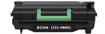Toner Cartridge 331-9805 Compatible for Dell Printer Black, high-yield 8500 pages, fits Dell B2360d, B2360dn, B3460dn, B3465dn, B3465dnf.