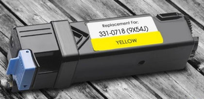 Toner Cartridge 331-0718 (9X54J) Yellow Compatible For Dell Printer