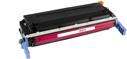 CB403A (642A) Magenta Toner Cartridge compatible with HP LaserJet Color CP4005, high-yield 7,500-page print capacity.