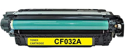 Toner Cartridge CF032A (646A) Yellow Compatible for HP LaserJet Color CM4540 Series, 12,500 pages.