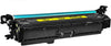 CE252A (504A) yellow toner cartridge compatible with HP LaserJet CP3525/CM3530, prints up to 7,000 pages with vibrant, reliable color output.