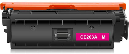 CE263A (648A) magenta toner cartridge compatible with HP LaserJet CP4525/4025/4520, prints up to 11,000 pages with vibrant, reliable color output.