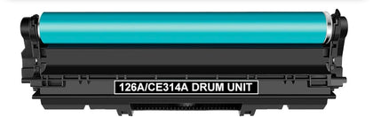 CE314A (126A) black drum unit compatible with HP LaserJet Color CP1025, supports up to 14,000 pages with reliable, professional-quality printing.