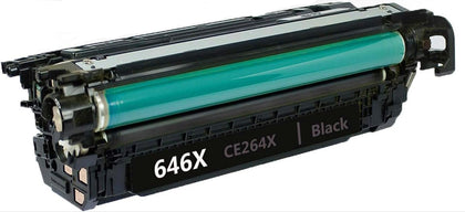 CE264X (646X) Black Toner Cartridge Compatible for HP LaserJet Color CM4540 Series, 17000 pages