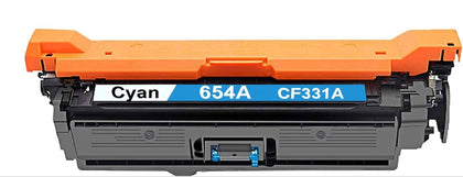 Toner Cartridge CF331A (654A) Cyan Compatible for HP Color LaserJet M651, 15,000 pages