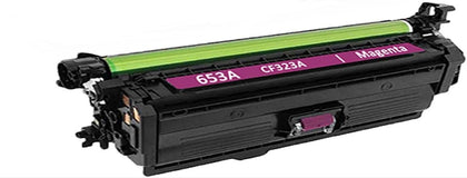 Toner Cartridge CF323A (653A) Magenta Compatible for HP Color LaserJet MFP M680, 16,000 pages
