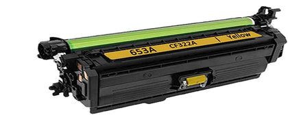 Toner Cartridge CF322A (653A) Yellow Compatible for HP Color LaserJet MFP M680, 16,000 pages