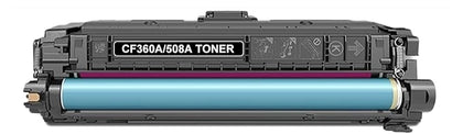 Toner Cartridge CF360A (508A) Black Compatible for HP Color LaserJet Enterprise M533x, M553dn, M553n, 6,000 pages
