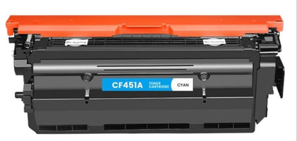CF451A (655A) Cyan Compatible Toner Cartridge for HP Color LaserJet Enterprise M681, M682, M652, M653 – 10,500 pages