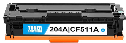 CF511A Cyan toner cartridge compatible with HP Color LaserJet Pro M154, M180, M181, prints up to 900 pages with bright, accurate colors.